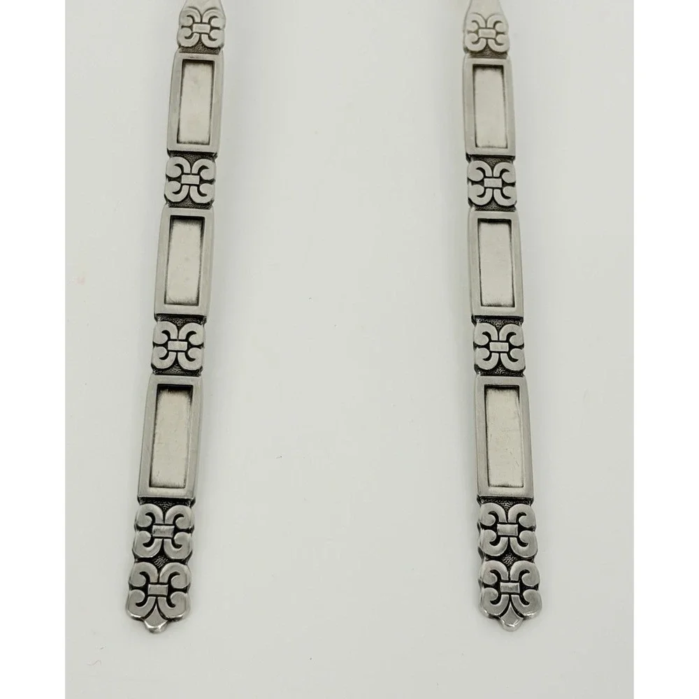 Oneida Community Madrid Stainless Serving Spoons Set of 3 No Black Accents